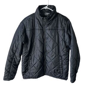 Cb Women's Blk Full Zip Quilted Jacket/Coat, Women's Med.